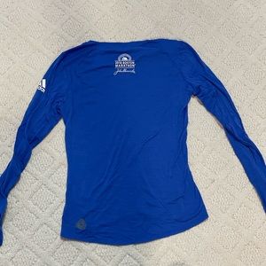 2018 Boston Marathon blue long sleeve, Women’s S